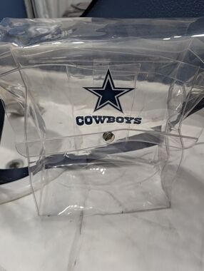 Dallas Cowboys Clear Stadium Bag with Navy Logo